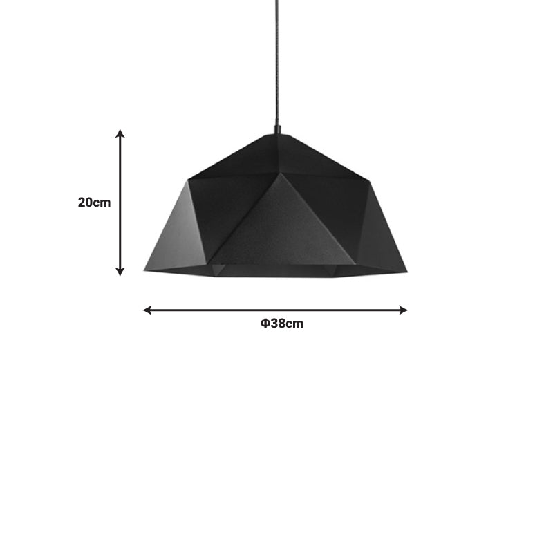 Ceiling lamp Hazmi pakoworld black-gold metal D38x20cm