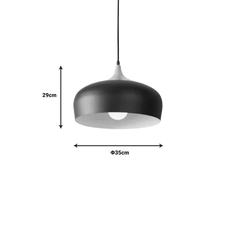 Ceiling lamp Pedrity pakoworld black metal D35x29cm
