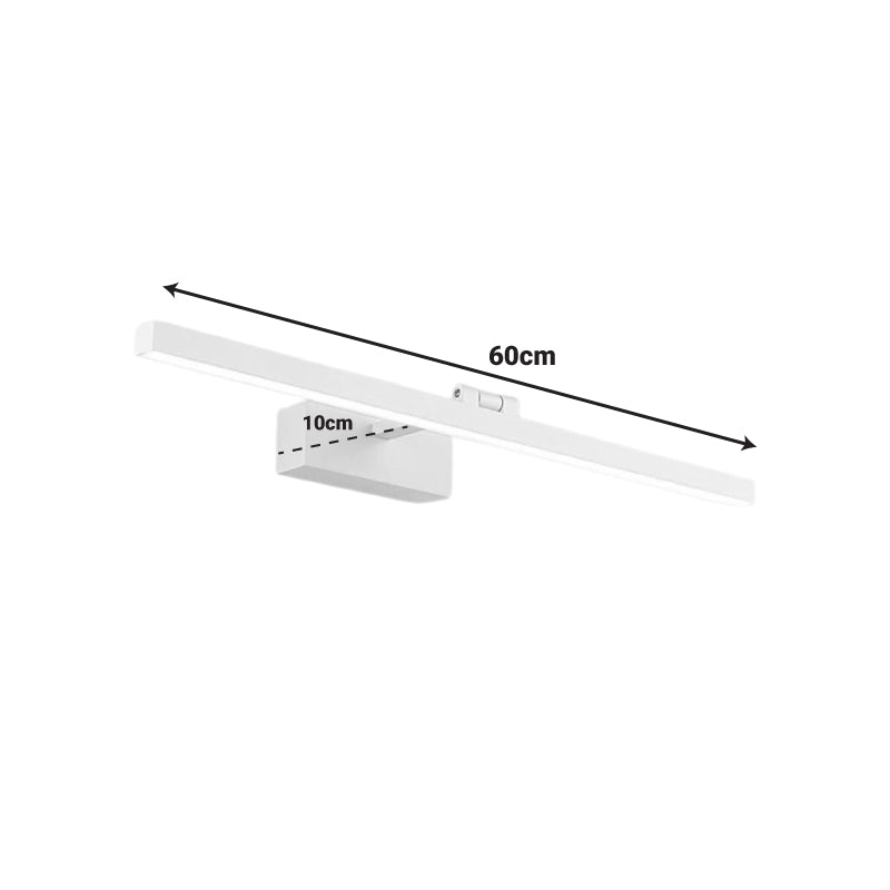 Wall light Debiwen led metal in white color 60x10x6cm