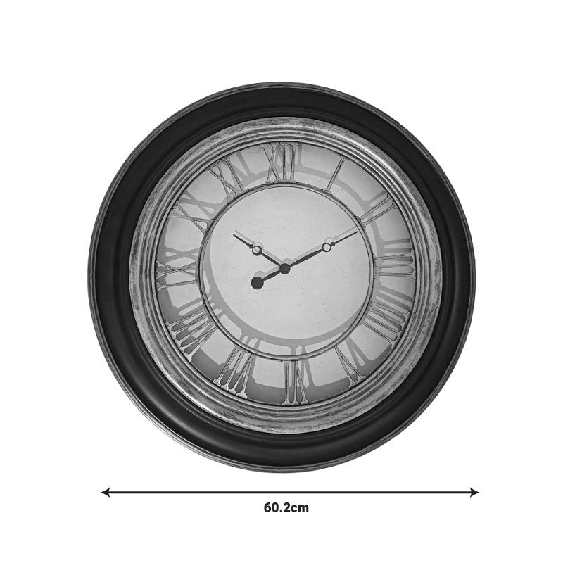 Nopla Inart wall clock in antique black and gold tone D60.2x5.6cm
