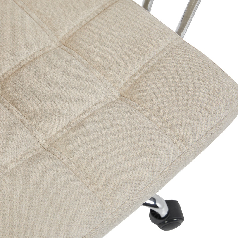 Office chair Buleco beige fabric 56x46x74-86cm