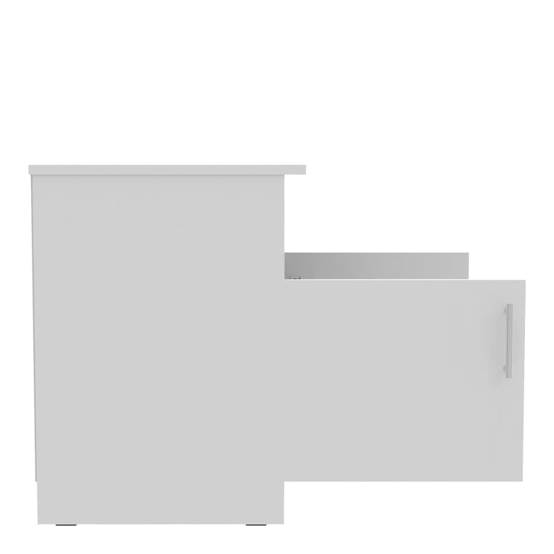 Galdow pakoworld bedside table in white color 80x45x60cm