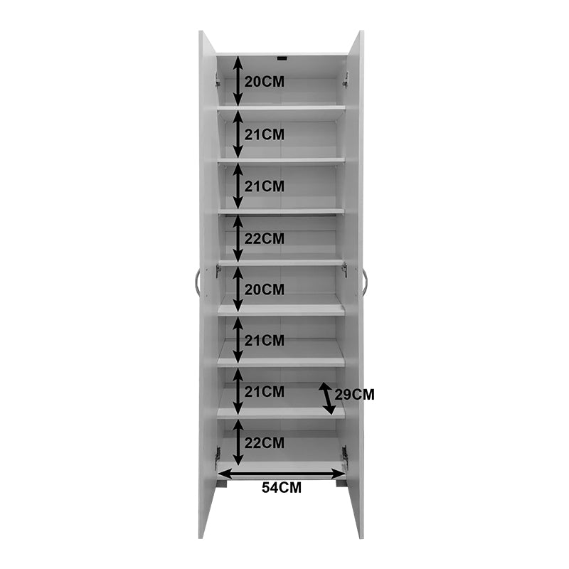 Shoe rack-wardrobe Racka pakoworld in white shade 58x34x186cm
