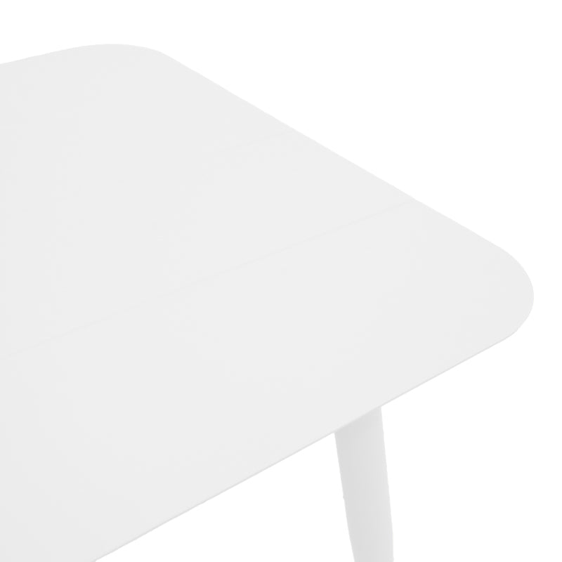 Vista aluminum table in white shade 80x80x72cm