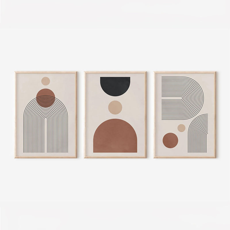 Wall art in frame Klentie triptyque with digital print 33x1.5x48cm