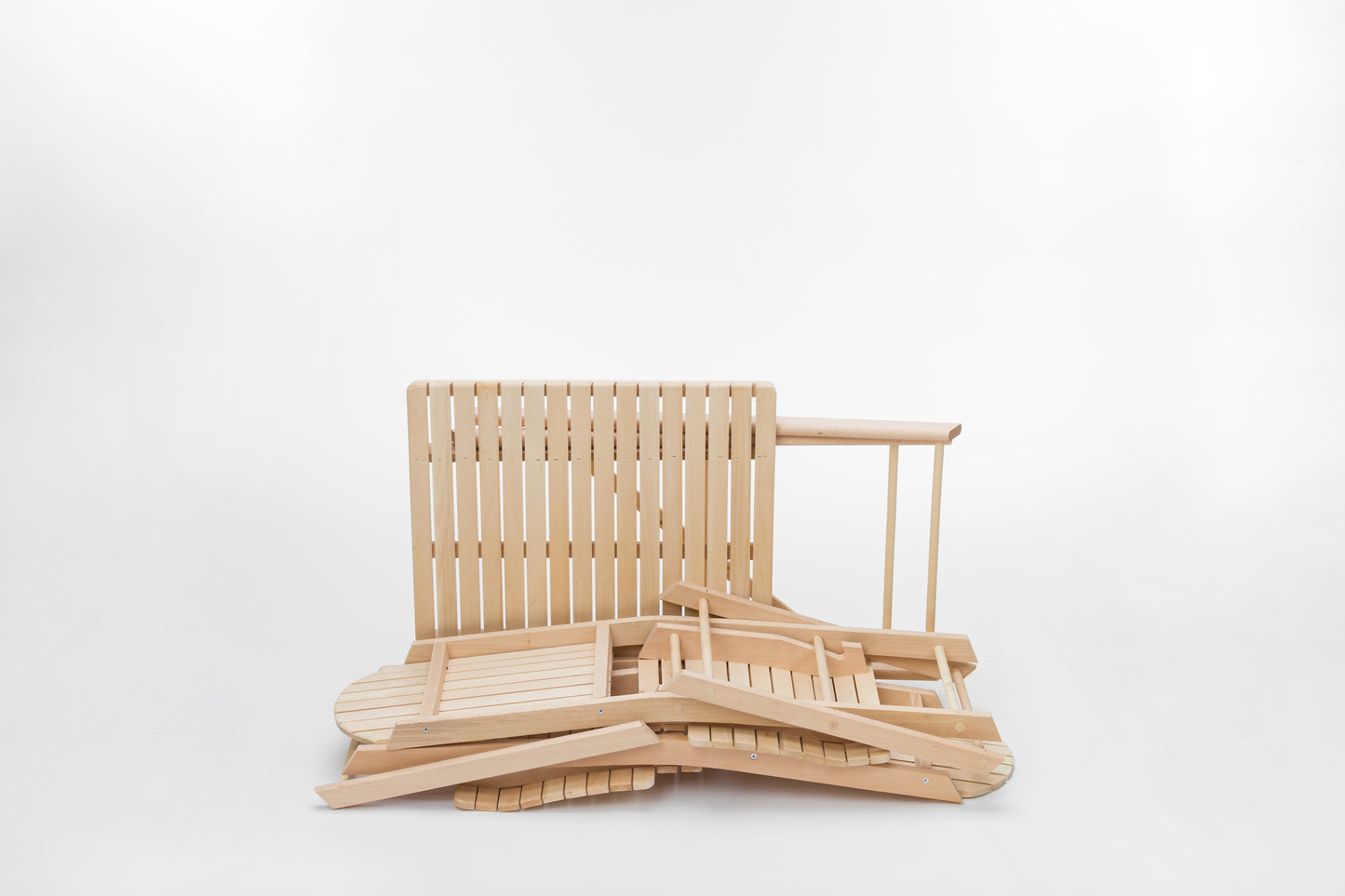 Градински комплект правоъгълна маса + 4 стола