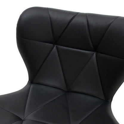 Bar stool Cozi pakoworld adjustable height black matte metal with PU in black