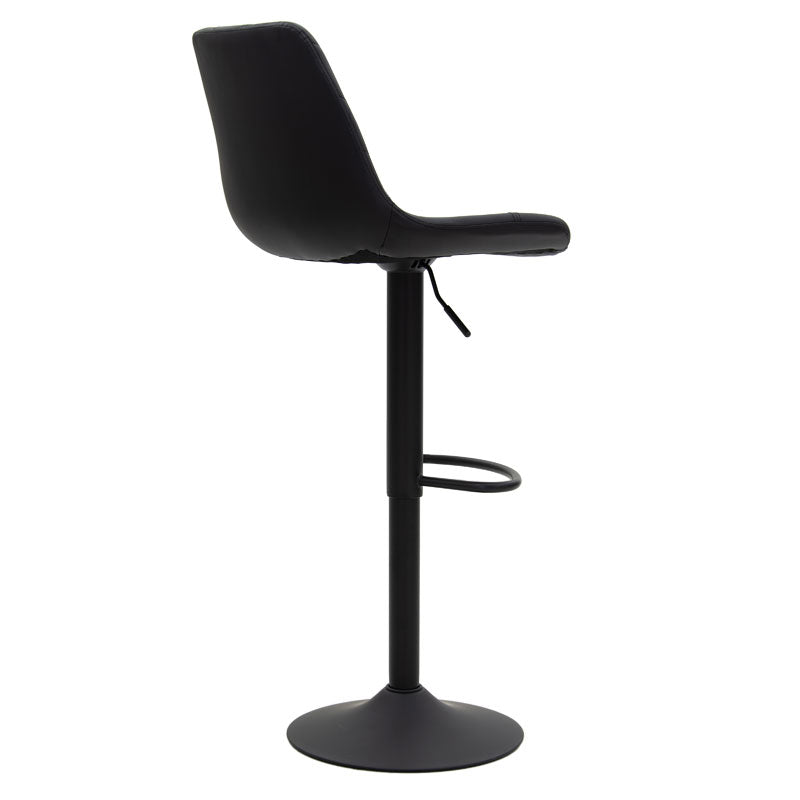 Bar stool Libra pakoworld PU black-metal black