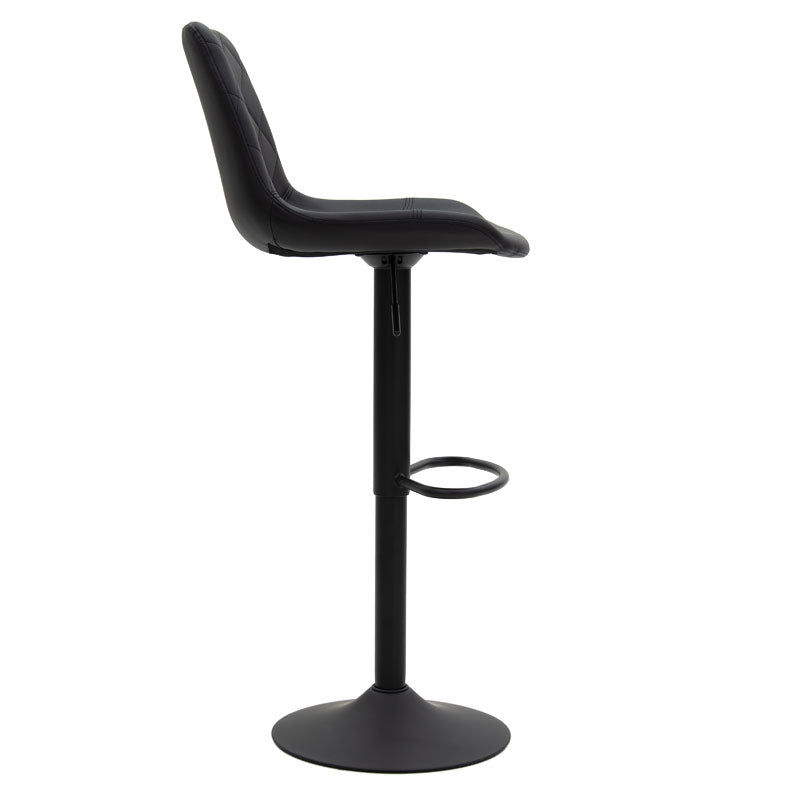 Bar stool Libra pakoworld PU black-metal black