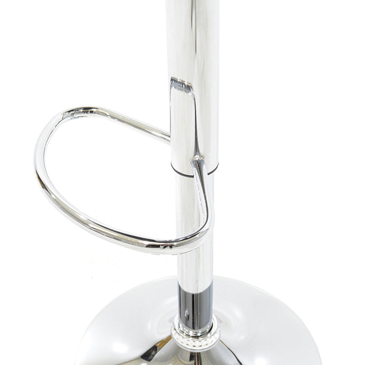 Bar stool Cosy I pakoworld PP/PU blackwhite-metal chrome