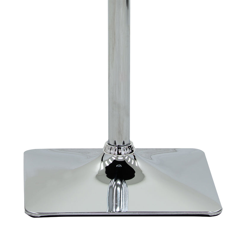 Bar table Vegas pakoworld MDF black-chrome base 70x70x70-91.5cm