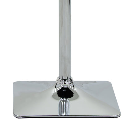 Bar table Vegas pakoworld MDF black-chrome base 70x70x70-91.5cm