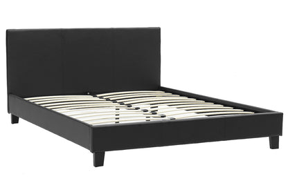 Double bed Nevil pakoworld PU black matte 150x200