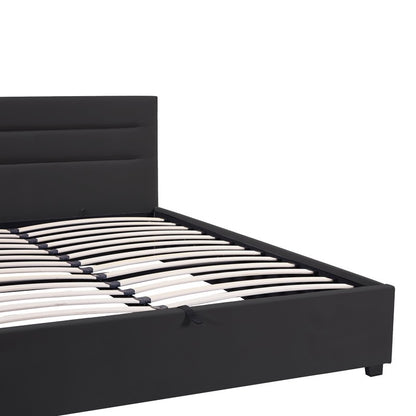Molito anthracite velvet bed with storage space 150x200cm