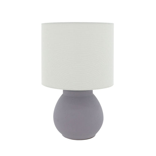 Table lamp Pure pakoworld E27 grey-white D25.5x47cm
