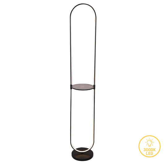 Floor lamp Reflect pakoworld LED black D26x165cm