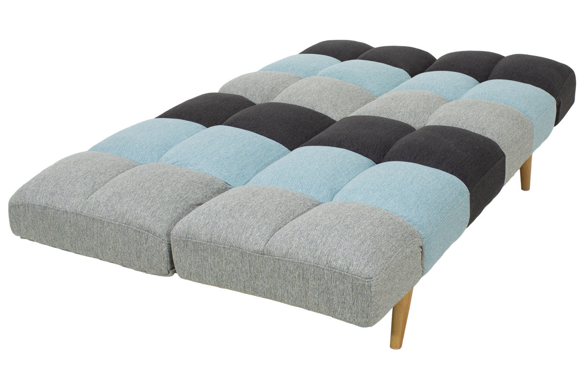 Sofa-bed 3-seater Freddo I pakoworld with colorful fabric 182x81x84cm