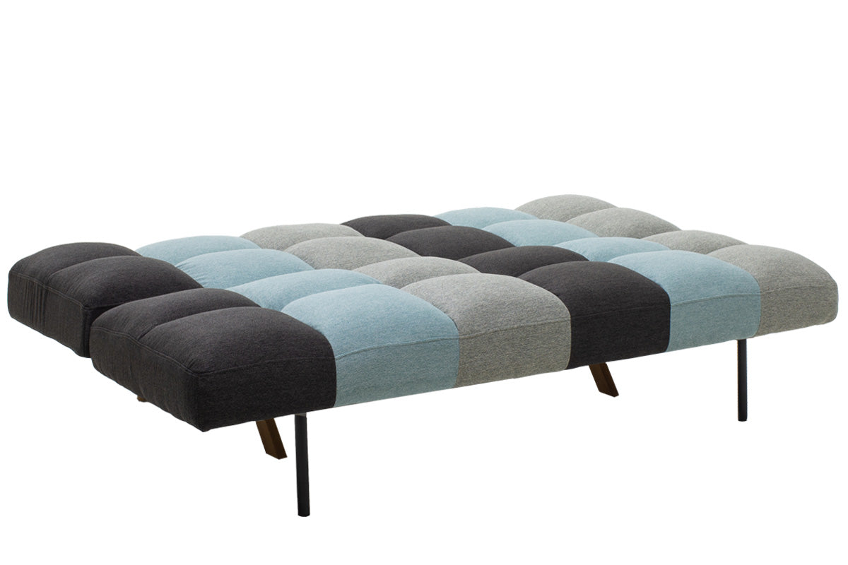 Sofa-bed 3-seater Freddo I pakoworld with colorful fabric 182x81x84cm