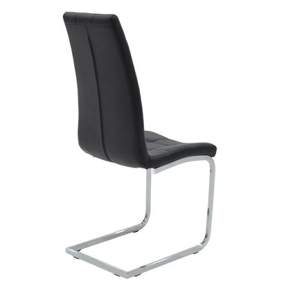 Chair Darrell pakoworld Metal chrome with PU black