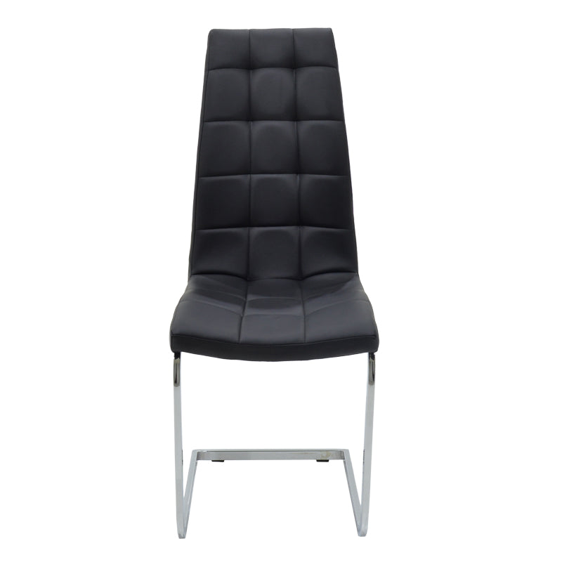 Chair Darrell pakoworld Metal chrome with PU black