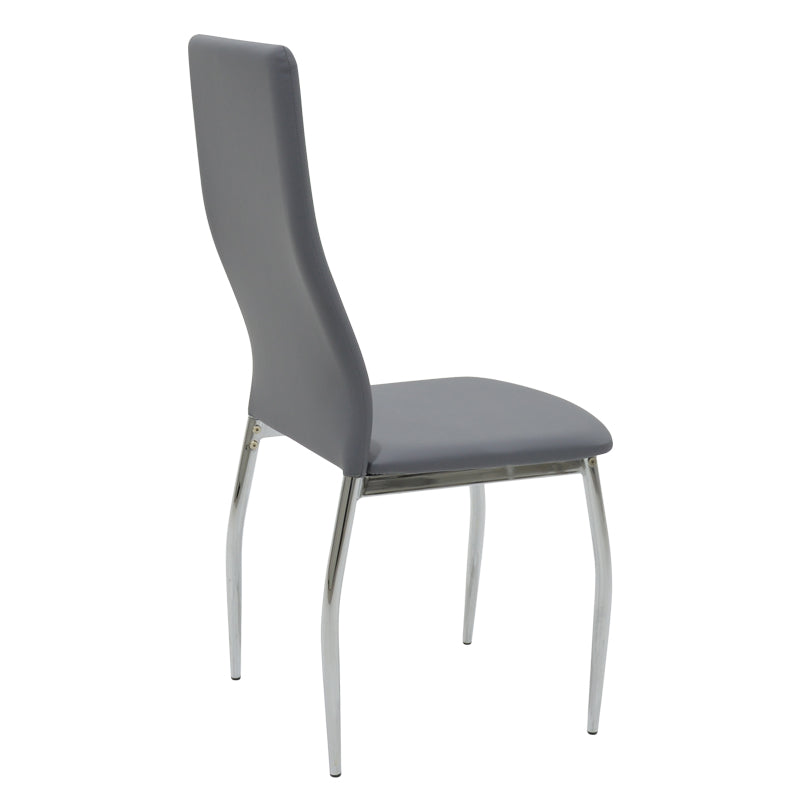 Chair Jella pakoworld PU metal chrome grey