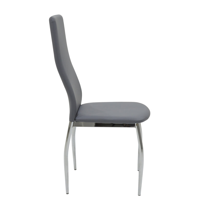 Chair Jella pakoworld PU metal chrome grey