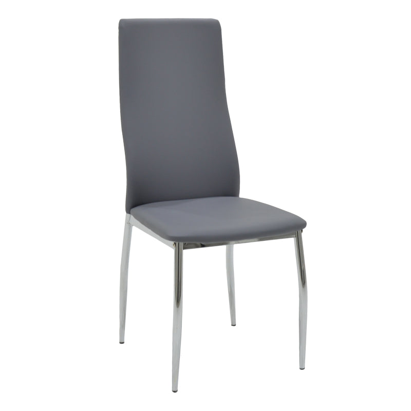 Chair Jella pakoworld PU metal chrome grey