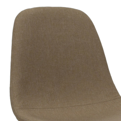 Bar Stool Bella metal black legs - fabric beige