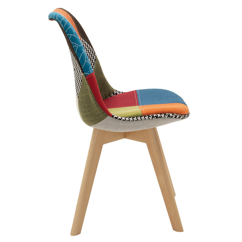 Chair Gaston pakoworld fabric multicolor patchwork