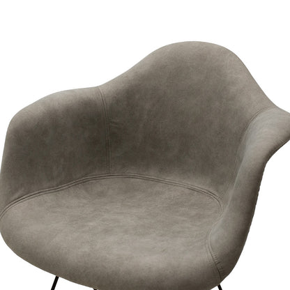 Armchair Amethyst pakoworld propylene with light grey antique pu