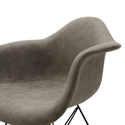 Armchair Amethyst pakoworld propylene with light grey antique pu