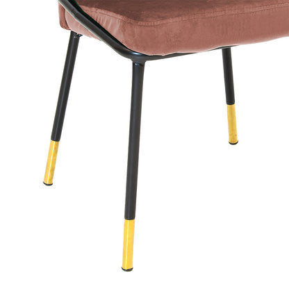 Chair Nalu pakoworld velvet rotten apple-black golden leg