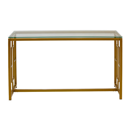 Console Eccento pakoworld golden-glass 8mm 120x40x71.5cm