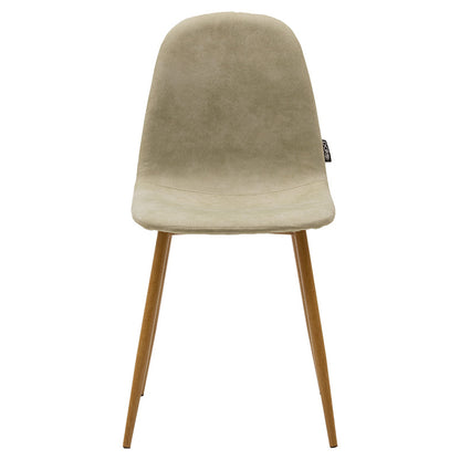 Chair Bella pakoworld PU grey green antique-natural leg