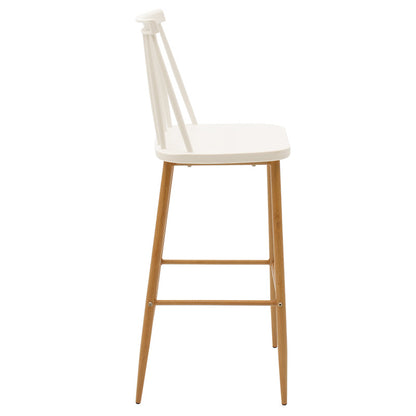 Bar stool Aurora pakoworld PP white-natural