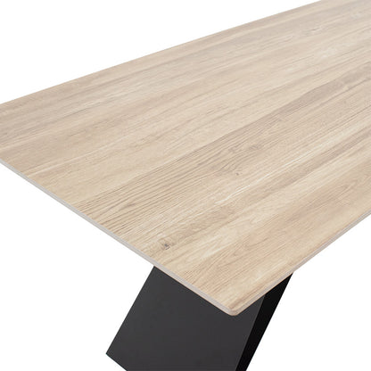 Kitcen table Sabrina pakoworld sintered stone sonoma-black 180x90 x75cm