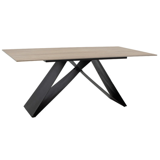 Kitcen table Sabrina pakoworld sintered stone sonoma-black 180x90 x75cm