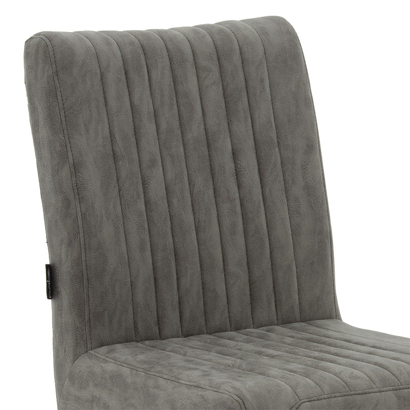 Chair Maclean pakoworld fabric grey-black base