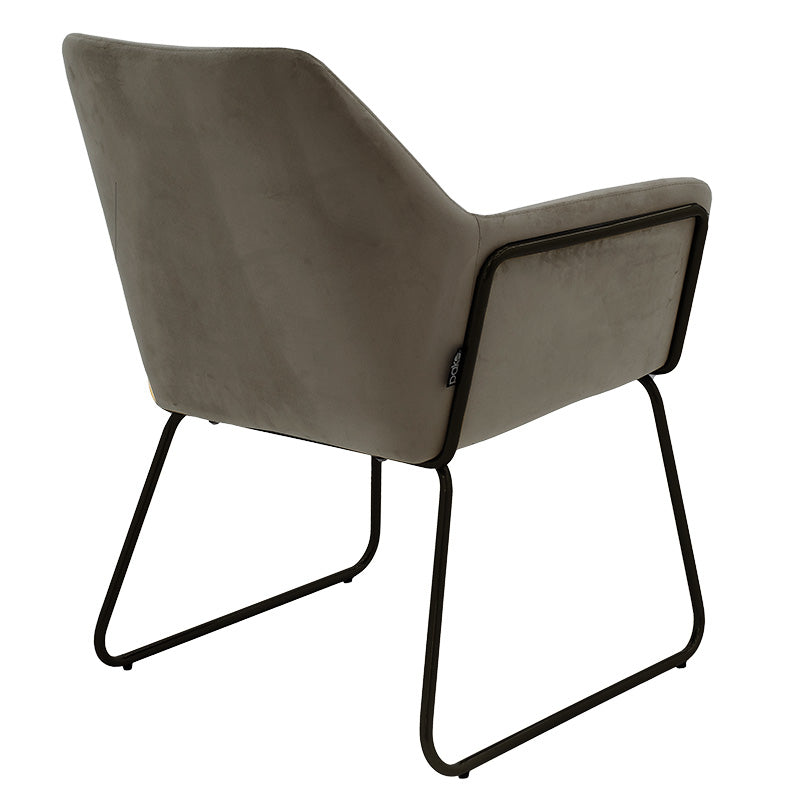 Armchair Mira pakoworld anthracite-black 65x69x86cm