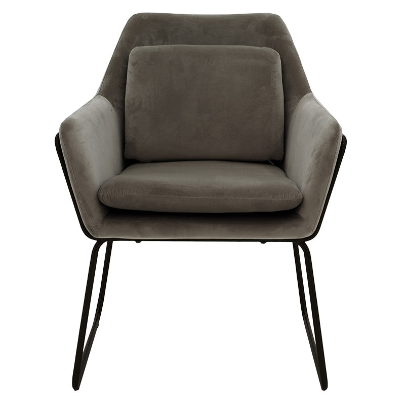 Armchair Mira pakoworld anthracite-black 65x69x86cm