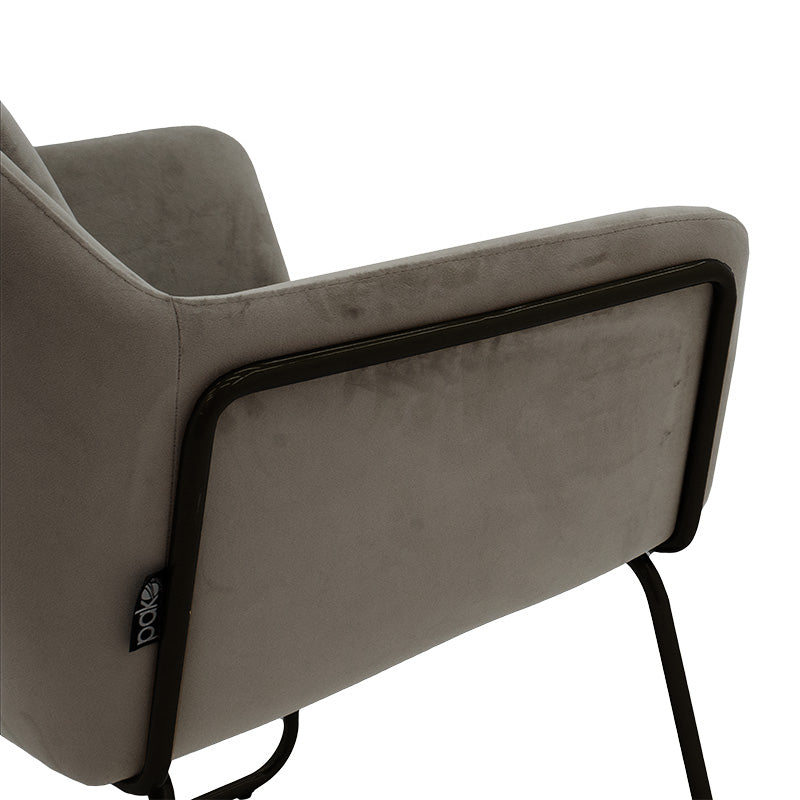 Armchair Mira pakoworld anthracite-black 65x69x86cm