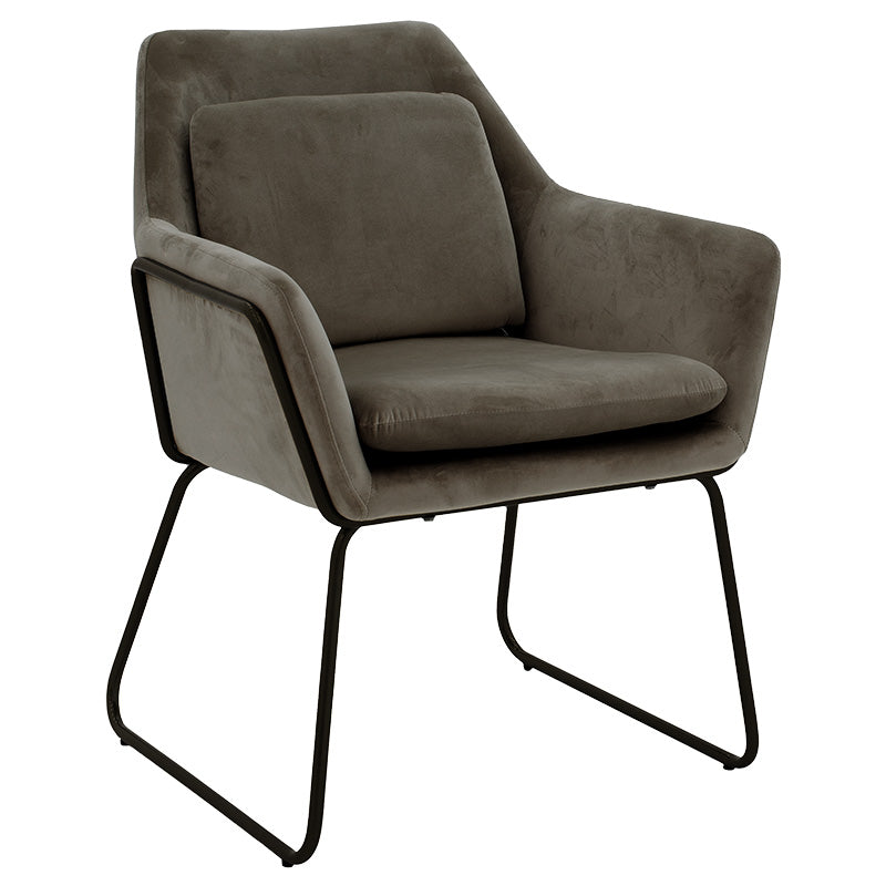 Armchair Mira pakoworld anthracite-black 65x69x86cm