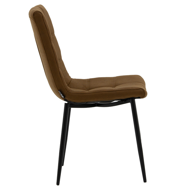 Chair Nola pakoworld pu brown-black leg