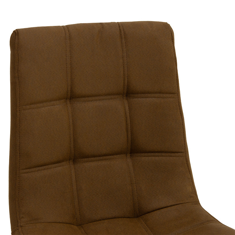 Chair Nola pakoworld pu brown-black leg