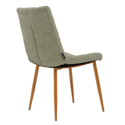 Chair Nola pakoworld pu gray antique-natural leg