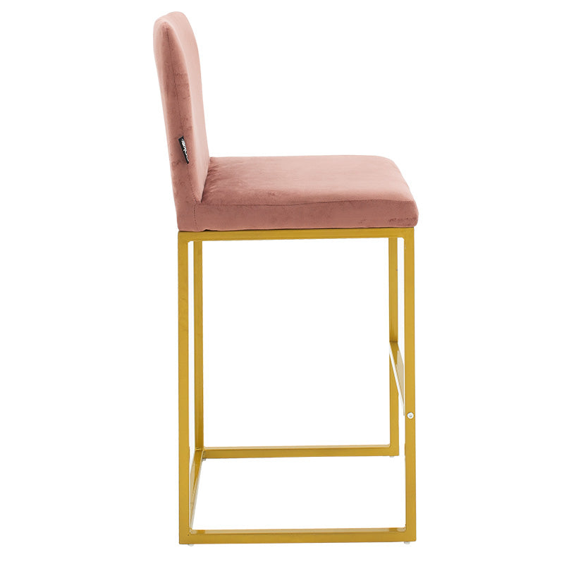 Bar Stool Hydro metal golden legs-velvet rotten apple