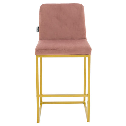 Bar Stool Hydro metal golden legs-velvet rotten apple