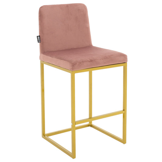 Bar Stool Hydro metal golden legs-velvet rotten apple