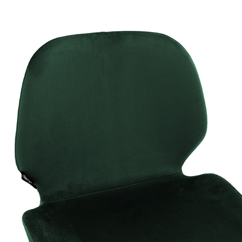 Bar stool Impel pakoworld metallic gold-velvet dark green