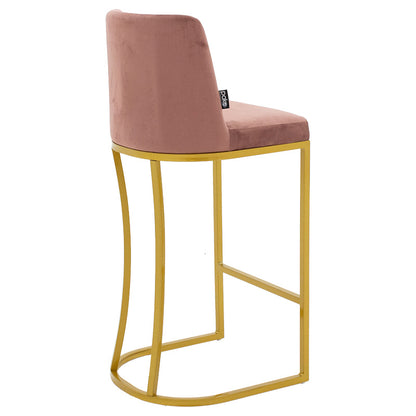 Bar Stool Impartial metal golden legs-velvet rotten apple